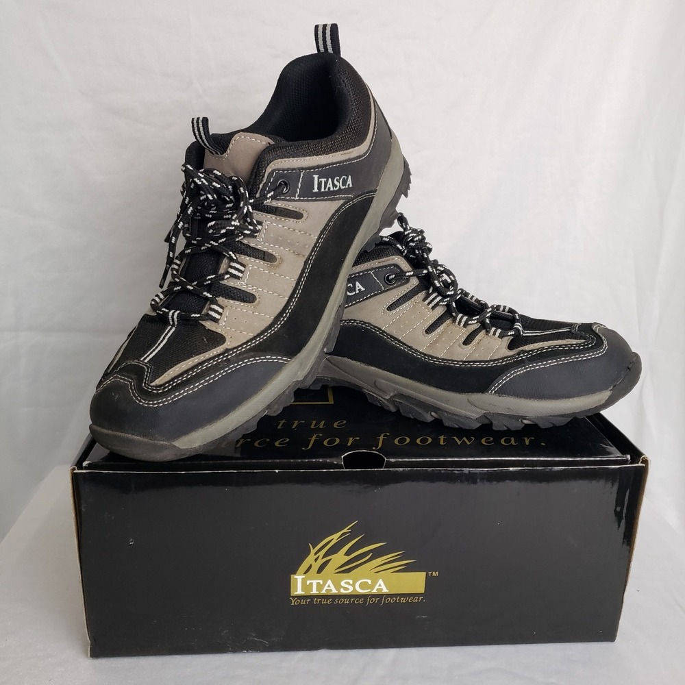Worn 1x. Itasca Slate Lo‎ Hiking Walking Shoe  #451050 Mens Sz 11.5 Gray Black